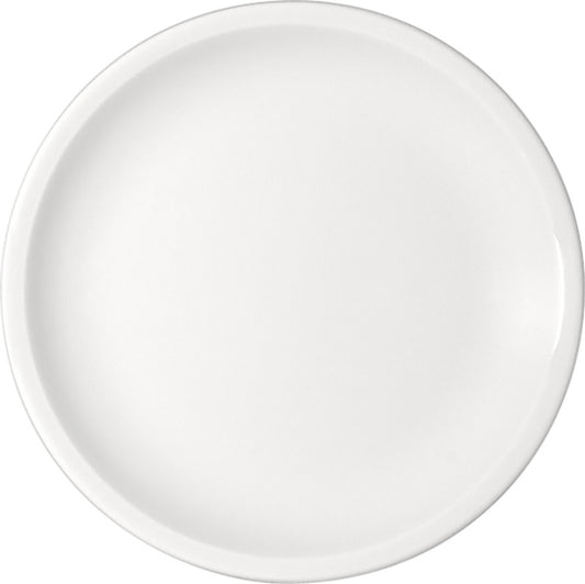White Flat Coupe Plate 10.1" dia. x 1" Modulus by Bauscher