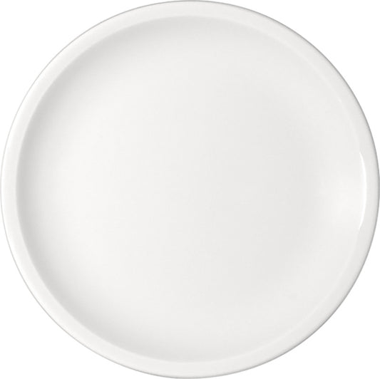 White Flat Coupe Plate 10.6" dia. x 1.1" Modulus by Bauscher