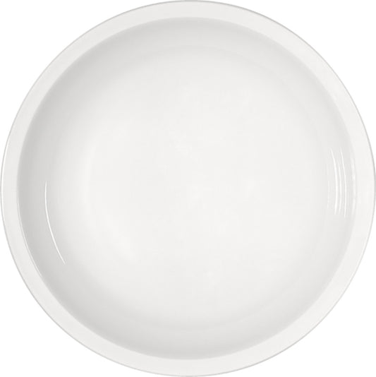 White Deep Coupe Plate 8.2" dia. x 1.6" 21.3 oz Modulus by Bauscher