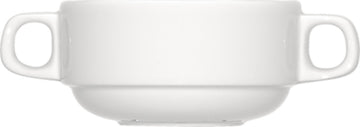 White Cream Soup Cup, Stackable 3.8" dia. x 2.1" 8.5 oz Modulus by Bauscher