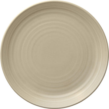 Flat Coupe Plate 9.1" dia. Country House Sand by Bauscher