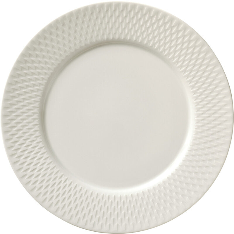 Plate flat round with rim relief 6.5in Purity Reflections by Bauscher