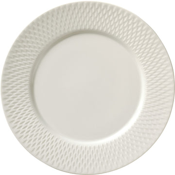 Plate flat round with rim relief 11.2in Purity Reflections by Bauscher
