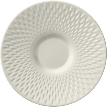 Combi saucer round relief 6.3in Purity Reflections by Bauscher