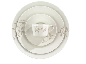 Flat Plate with Rim 6.5" dia. x 0.8" Finest Loom & Blooming Shades by Bauscher