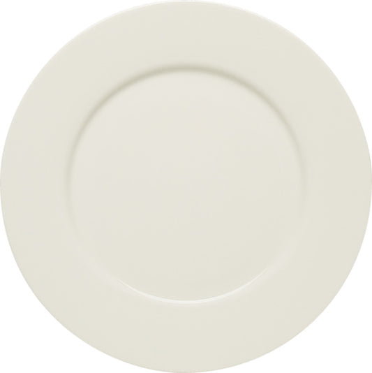 White Flat Plate with Rim 8.8" dia. x 0.8" Purity by Bauscher