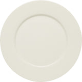 White Flat Plate with Rim 8.8