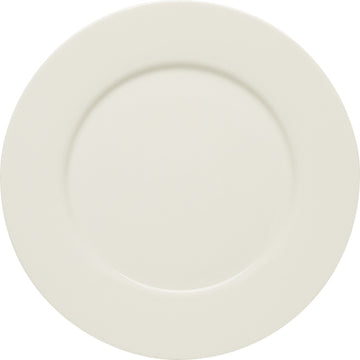 White Flat Plate with Rim 8.8" dia. x 0.8" Purity by Bauscher
