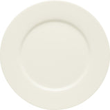 White Flat Plate with Rim 9.4
