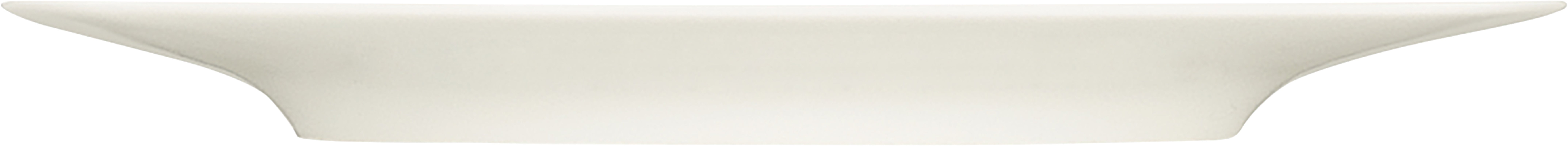 White Flat Plate with Rim 9.4