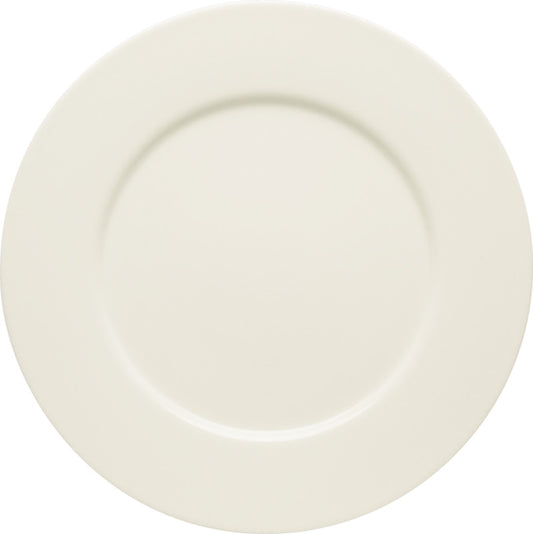 White Flat Plate with Rim 11.3" dia. x 0.9" Purity by Bauscher
