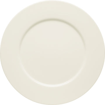 White Flat Plate with Rim 11.3" dia. x 0.9" Purity by Bauscher