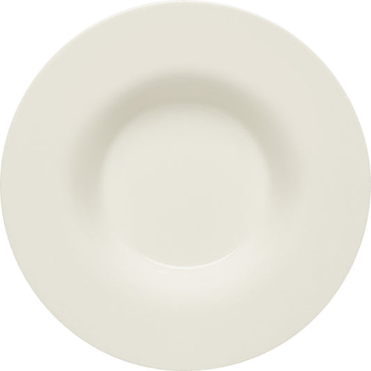 White Deep Plate With Rim 7.8" dia. x 1.5" 6.8 oz Purity by Bauscher