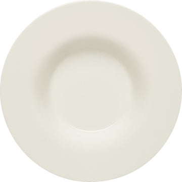 White Deep Plate With Rim 7.8" dia. x 1.5" 6.8 oz Purity by Bauscher