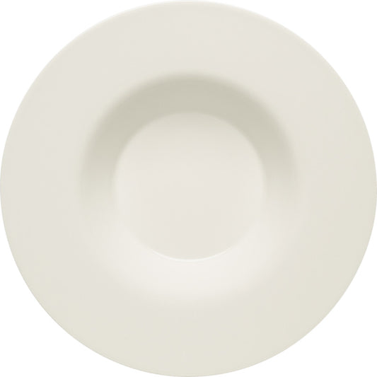 White Deep Plate With Rim 11.3" dia. x 2.2" 16.9 oz Purity by Bauscher