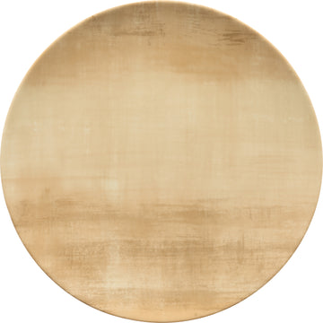 Flat Coupe Plate 6.3" dia. x 0.7" Soft Grey & Natural by Bauscher