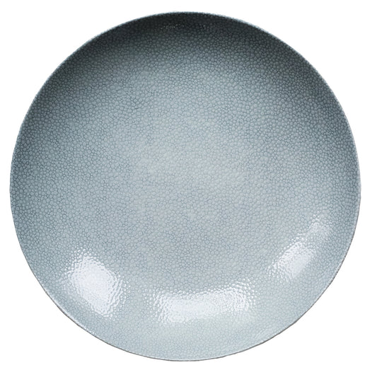 Flat Coupe Plate 11.4" dia. x 1" Pearls Light, Dark, Grey, & Pink by Bauscher