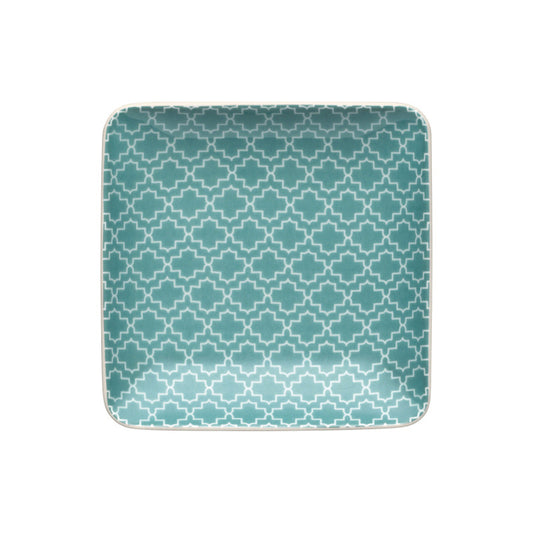 Square Flat Coupe Plate 3.5" x 3.5" x 0.8" Fine Ornaments by Bauscher