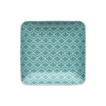 Square Flat Coupe Plate 3.5" x 3.5" x 0.8" Fine Ornaments by Bauscher