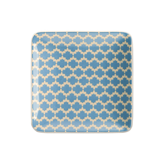 Square Flat Coupe Plate 3.5" x 3.5" x 0.8" Fine Ornaments by Bauscher