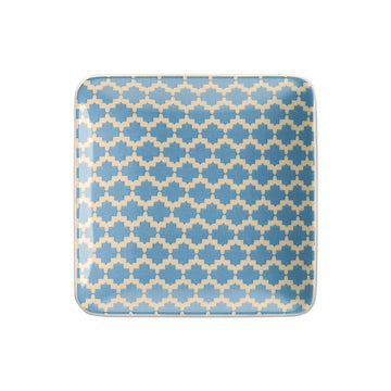 Square Flat Coupe Plate 3.5" x 3.5" x 0.8" Fine Ornaments by Bauscher
