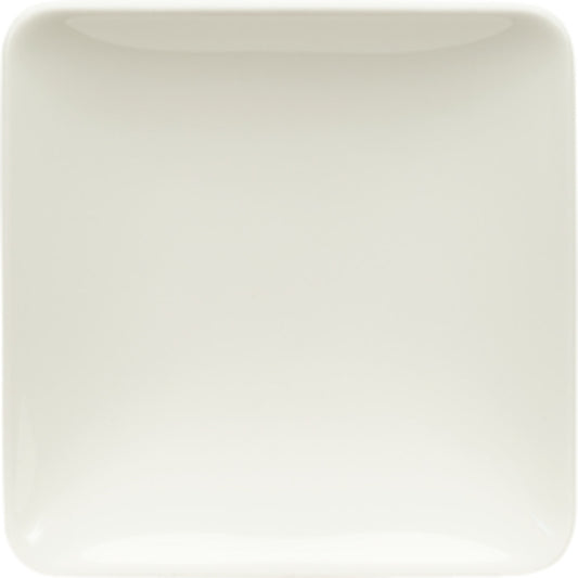 White Square Flat Coupe Plate 3.5" x 3.5" x 0.8" Purity by Bauscher