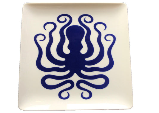 Square Flat Coupe Plate 7.9" x 7.9" x 0.8" Meltemi by Bauscher