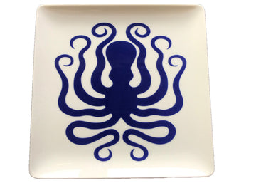 Square Flat Coupe Plate 7.9" x 7.9" x 0.8" Meltemi by Bauscher