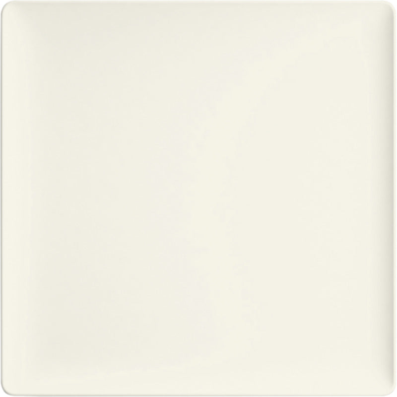 White Square Flat Coupe Plate 7.9