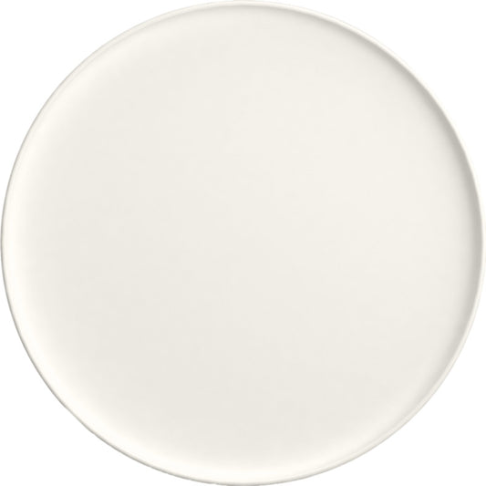 White Flat Coupe Plate 10.1" dia. x 0.9" Purity by Bauscher