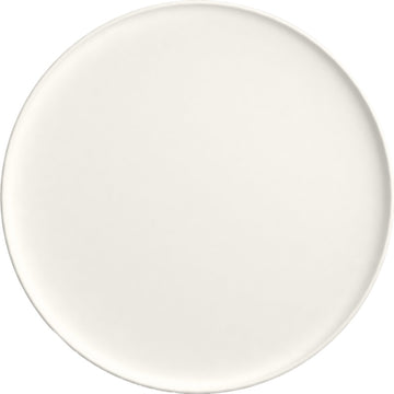 White Flat Coupe Plate 10.1" dia. x 0.9" Purity by Bauscher