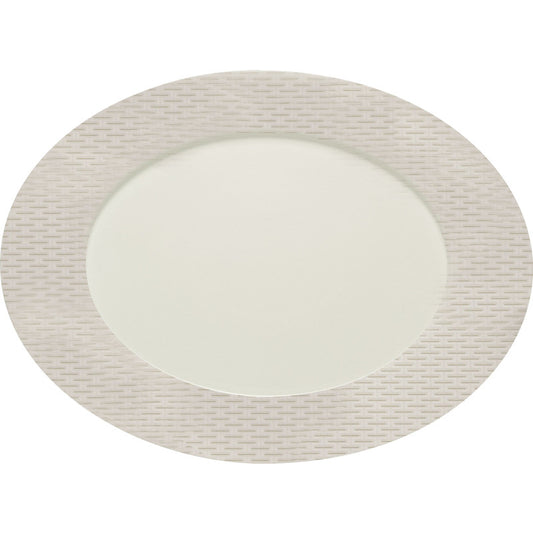 Oval Platter with Rim 7.1" dia. x 0.7" Finest Loom & Blooming Shades by Bauscher