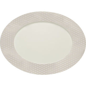 Oval Platter with Rim 7.1" dia. x 0.7" Finest Loom & Blooming Shades by Bauscher