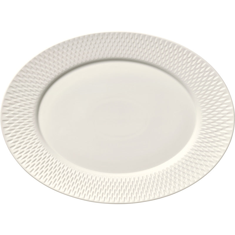 Oval Platter with Rim Relief 7.1