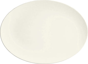 White Oval Coupe Platter 13" x 9.4" x 1" Purity by Bauscher