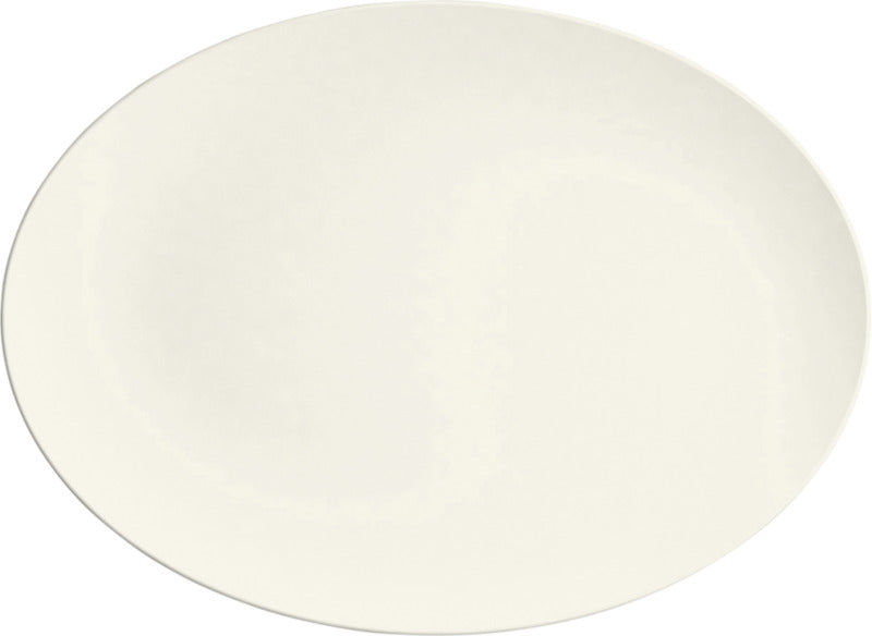 White Oval Coupe Platter 14.6