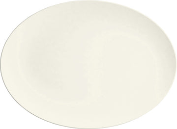 White Oval Coupe Platter 14.6" x 10.7" x 1" Purity by Bauscher