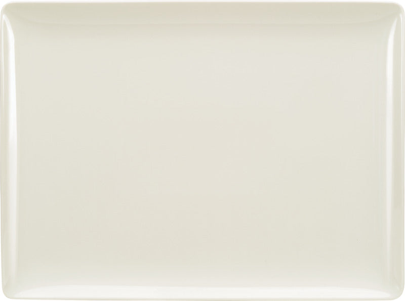 White Rectangular Coupe Platter 10.6