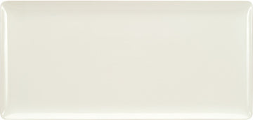 White Rectangular Coupe Platter 16.5" x 7.9" x 0.8" Purity by Bauscher