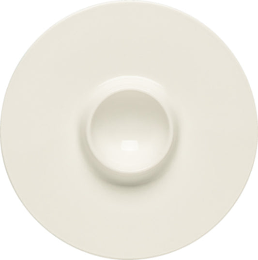 White Egg-Cup 5" dia. x 0.8" Purity by Bauscher