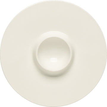 White Egg-Cup 5" dia. x 0.8" Purity by Bauscher