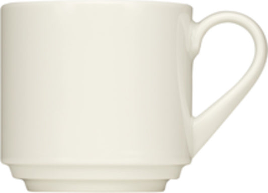 White Demitasse Cup, Stackable 2.2" dia. x 2.2" 3 oz Purity by Bauscher