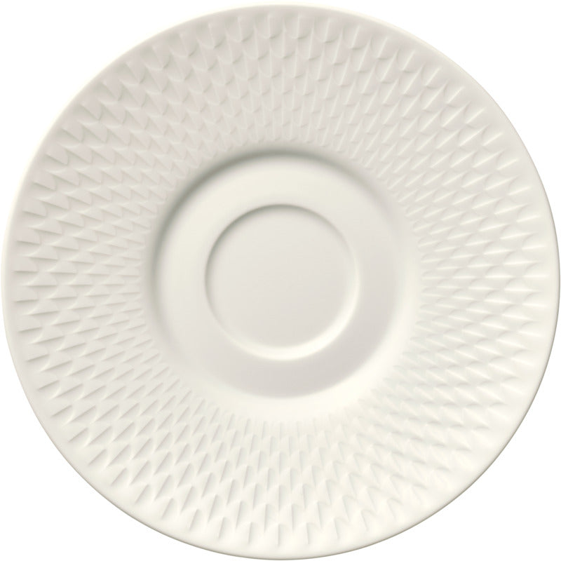Dual Well Saucer with Rim Relief 6.7