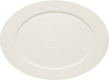White Oval Etagère Platter With Rim 14.9