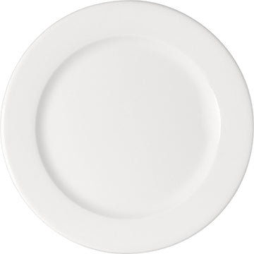 White Flat Plate with Rim 12.2" dia. x 1" Maitre by Bauscher