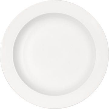 White Half-Deep Plate With Rim 7.8" dia. x 1" 7.8 oz Maitre by Bauscher