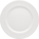 White Flat Plate with Wide Rim 8.3