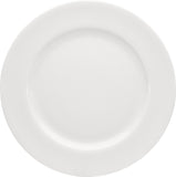 White Flat Plate with Wide Rim 11.1