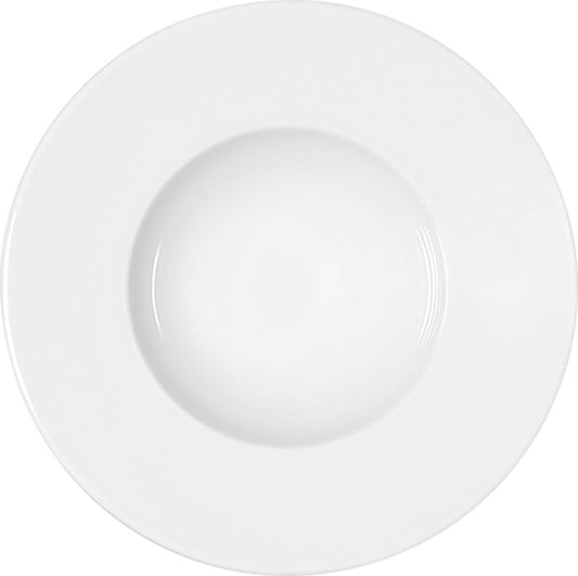 White Deep Plate with Wide Rim 11.1" dia. x 1.8" 15.9 oz Maitre by Bauscher