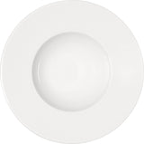 White Deep Plate with Wide Rim 11.1